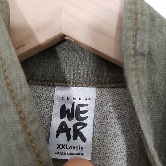 NWT Zumba Fitness Zip-Up Jacket Green Size XXL - Picture 3 of 7